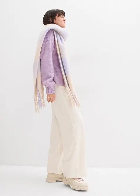 Zkrácený oversize kabátek ze silnější pleteniny, bonprix