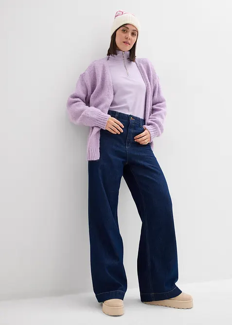 Oversize kabátek ze silnější pleteniny, bonprix