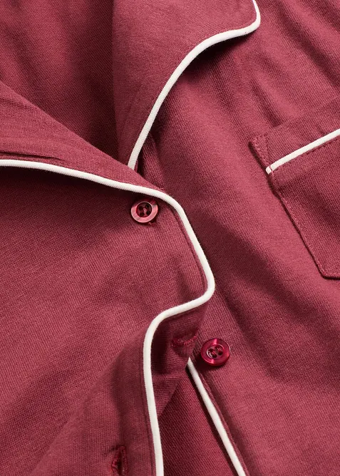 Pyžamo z čisté bavlny, s knoflíkovou lištou, bonprix