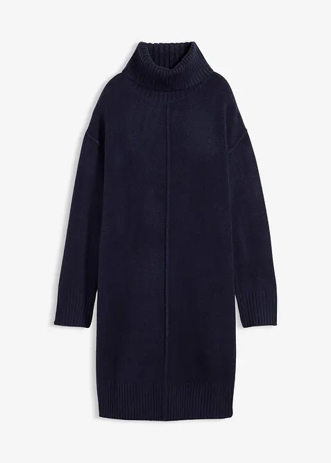 Pletené šaty s ozdobným švem, bonprix