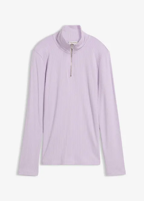 Žebrované tričko z měkké viskózové směsi, bonprix