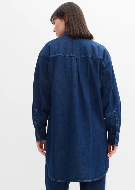 Džínová halenka z těžkého denimu, čistá bavlna, oversize střih, bonprix