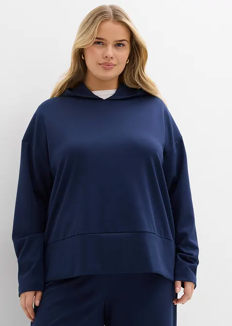 Mikina s kapuc&iacute;, z pohodln&eacute;ho Punto di Roma, bonprix