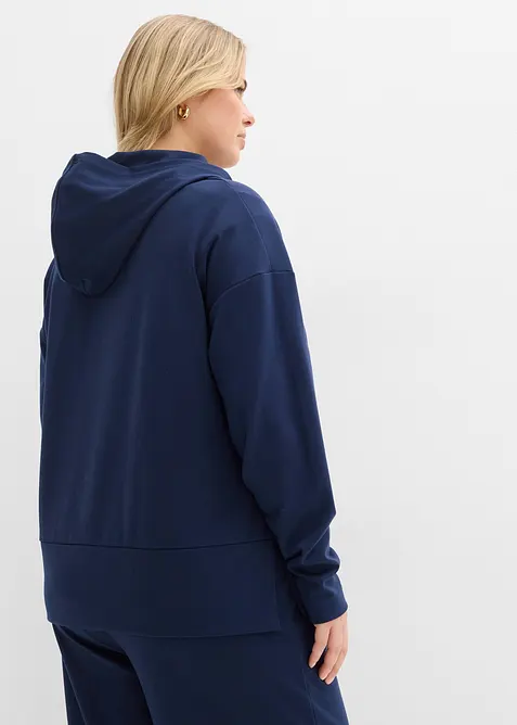 Mikina s kapuc&iacute;, z pohodln&eacute;ho Punto di Roma, bonprix