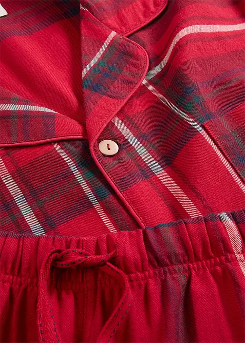 Pánské flanelové pyžamo z měkké bavlny, s dárkovou taškou, bonprix