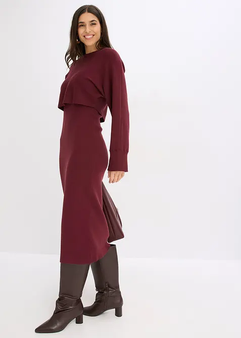 Pleten&aacute; souprava se &scaron;aty (2d&iacute;ln&aacute; souprava), bonprix