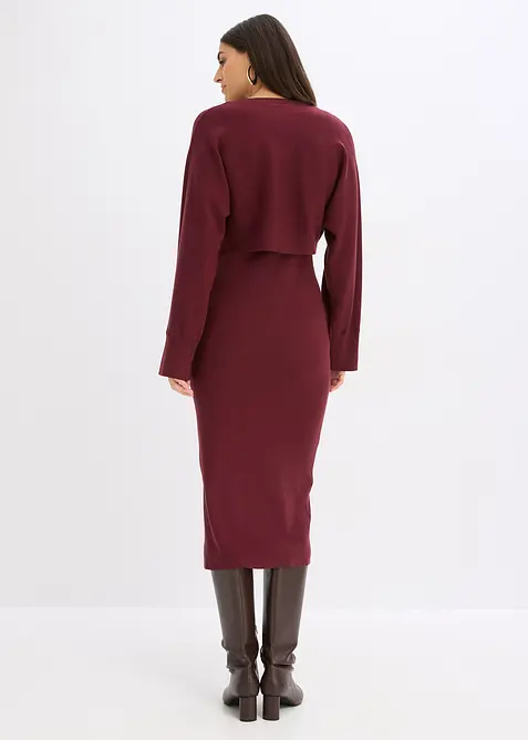 Pleten&aacute; souprava se &scaron;aty (2d&iacute;ln&aacute; souprava), bonprix