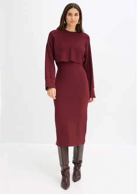 Pleten&aacute; souprava se &scaron;aty (2d&iacute;ln&aacute; souprava), bonprix