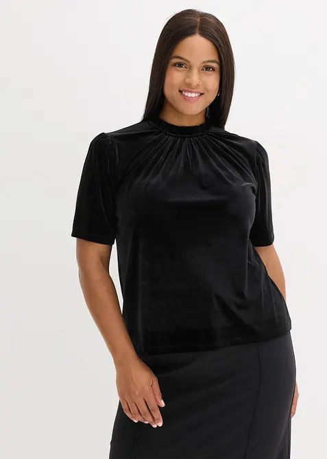 Sametov&eacute; tričko, bonprix