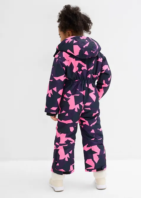 Nepromokavá zimní kombinéza s odnímatelnou kapucí, bonprix