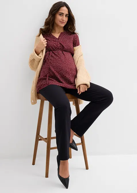 Těhotenské/kojicí halenkové šaty 2 v 1, ze splývavé viskózy, bonprix