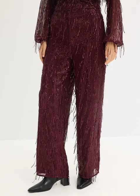 Kalhoty s pajetkami a tř&aacute;sněmi, bonprix