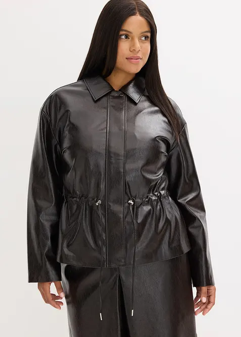 Bunda z umělé kůže, bonprix