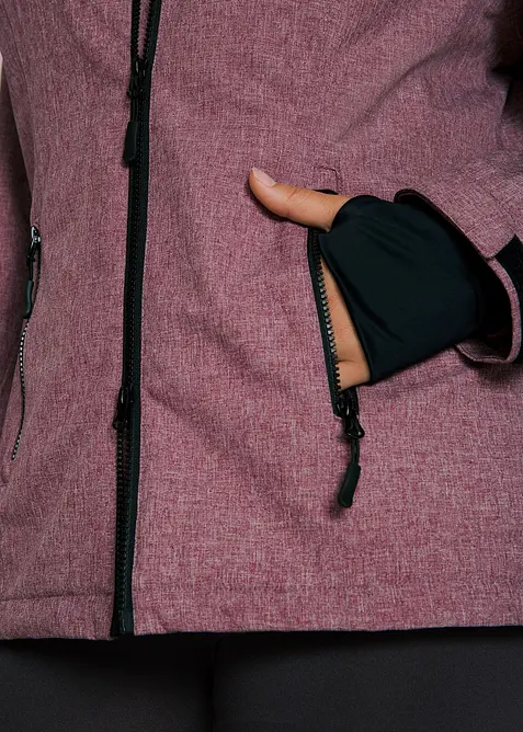 Funkční outdoorová bunda s medvídkovým flísem, nepromokavá, bonprix