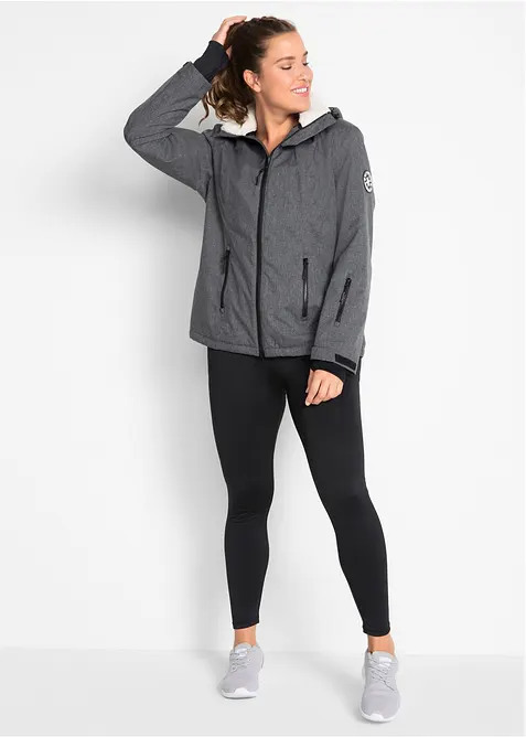 Funkčn&iacute; outdoorov&aacute; bunda s medv&iacute;dkov&yacute;m fl&iacute;sem, nepromokav&aacute;, bonprix