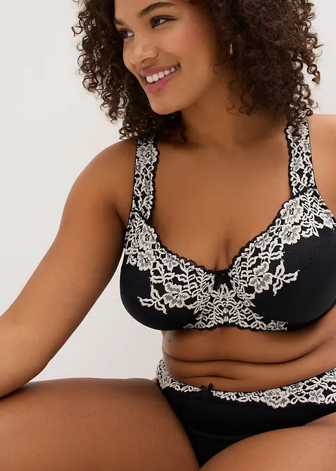 Podprsenka s kosticemi a polstrovanými ramínky (2 ks v balení), bonprix