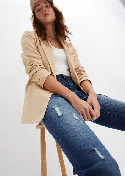 Zkr&aacute;cen&eacute; dž&iacute;ny Skinny, Low Waist, bonprix