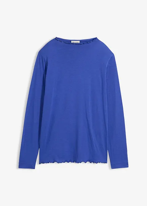 Triko s dlouhým rukávem, z bavlněné směsi, bonprix