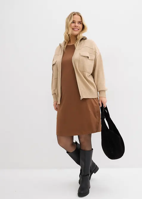 Žerzejové šaty z bavlny se strečem (2 ks v balení), bonprix