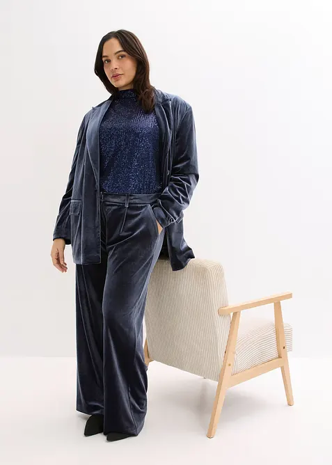 Halenka bez zapínání, s flitry, bonprix