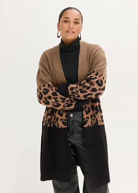 Dlouh&yacute; pleten&yacute; kab&aacute;tek, bonprix