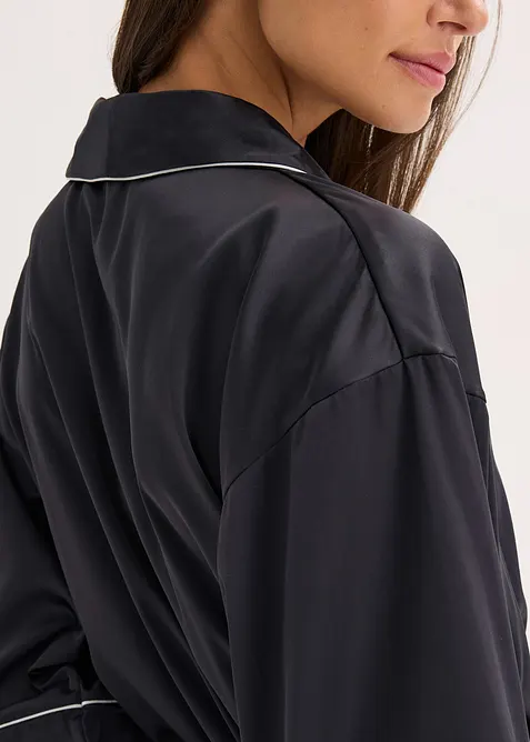 Saténové kimono s lesklým efektem, bonprix