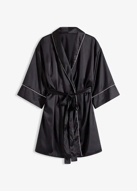 Saténové kimono s lesklým efektem, bonprix