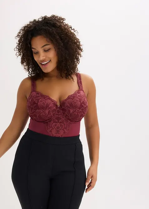 String body s polstrovanými ramínky, bonprix