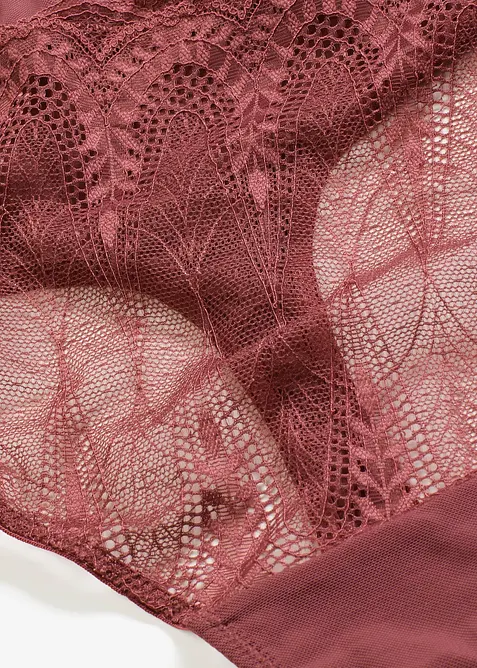 Vysoké kalhotky tanga s jemnou krajkou, bonprix