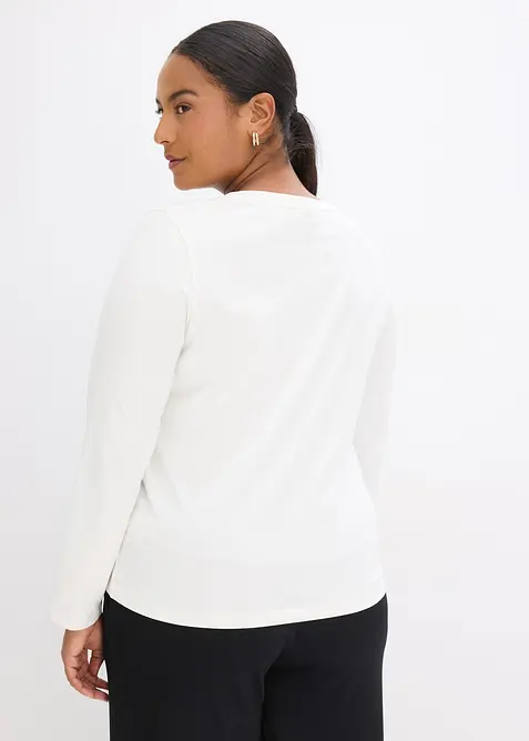 Tričko s dlouhým rukávem a natištěným motivem, bonprix