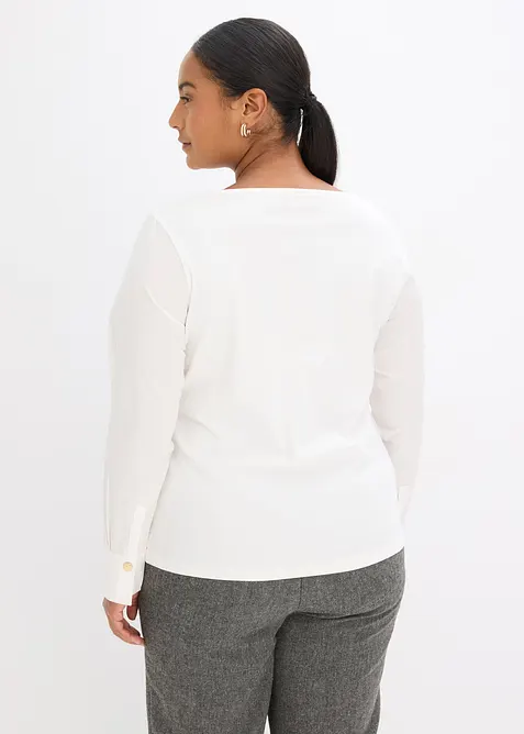 Bavlněné tričko, s dlouhými rukávy z popelínu, bonprix