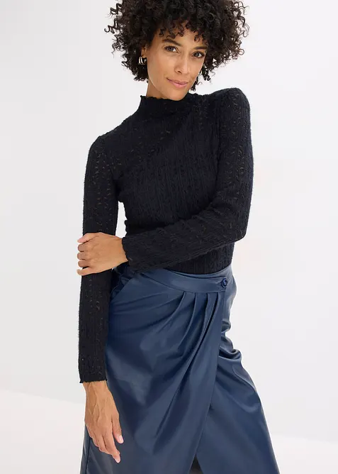 Rol&aacute;kov&eacute; tričko z krajky, bonprix