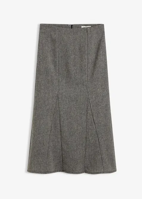 Godetová sukně s tvídovým vzhledem, bonprix