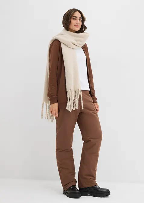 Funkční lyžařské kalhoty, s teplým vatováním a sněhovou manžetou, bonprix