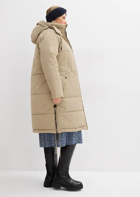 Voděodolný prošívaný kabát, bonprix