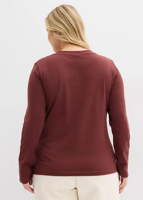 Přil&eacute;hav&eacute; triko s dlouh&yacute;m ruk&aacute;vem, bonprix