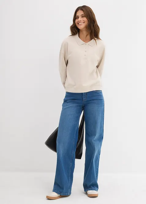 Mikina z čist&eacute; organick&eacute; bavlny, bonprix