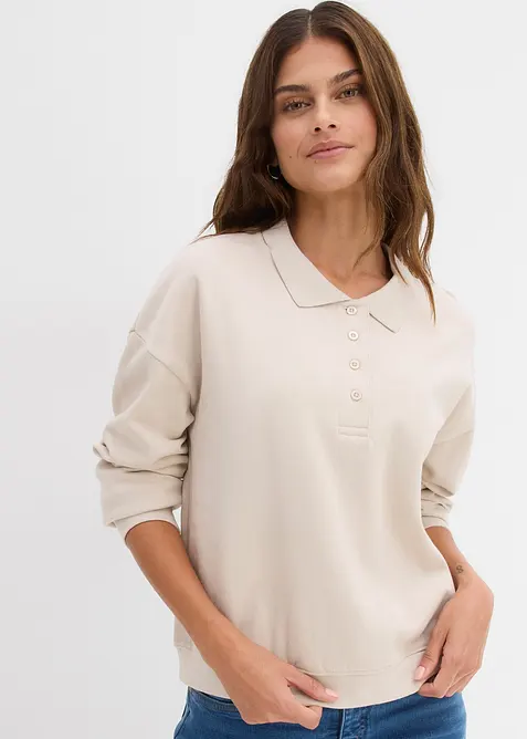 Mikina z čist&eacute; organick&eacute; bavlny, bonprix