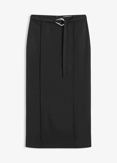 Midi sukně z viskózové směsi, bonprix