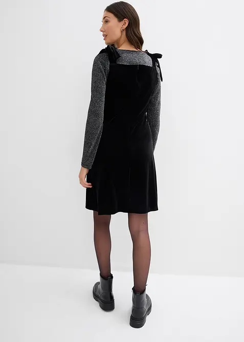 Mini šaty z měkkého sametu, bonprix