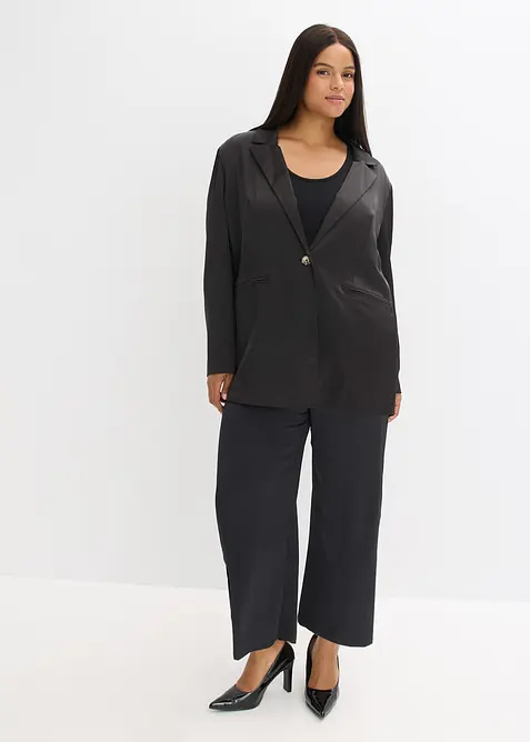 Oversize blejzr ze saténu, bonprix