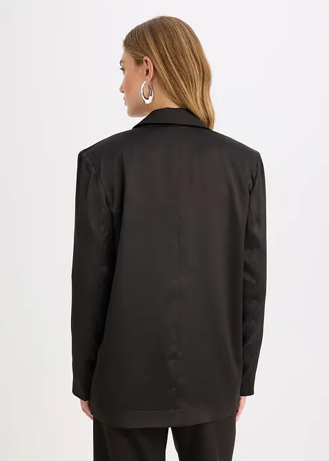 Oversize blejzr ze saténu, bonprix