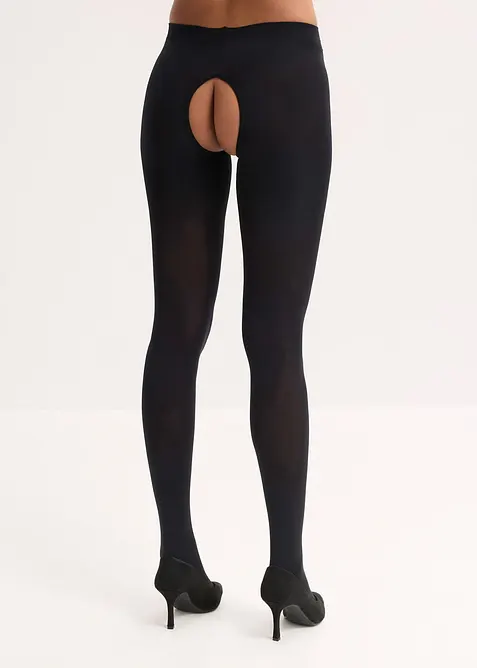 Neprůhledné ouvert punčochové kalhoty 80 DEN, bonprix