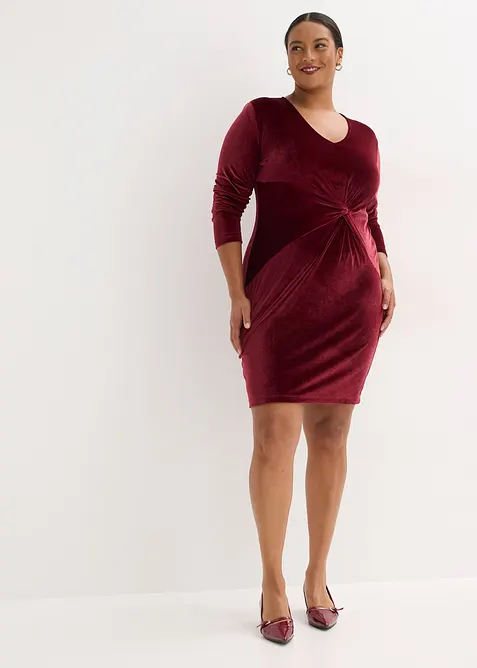 Minišaty z lesklého sametu, bonprix