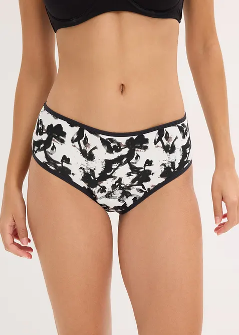 Bokové menstruační kalhotky z mikrovlákna, střední savost (3 ks v balení), bonprix