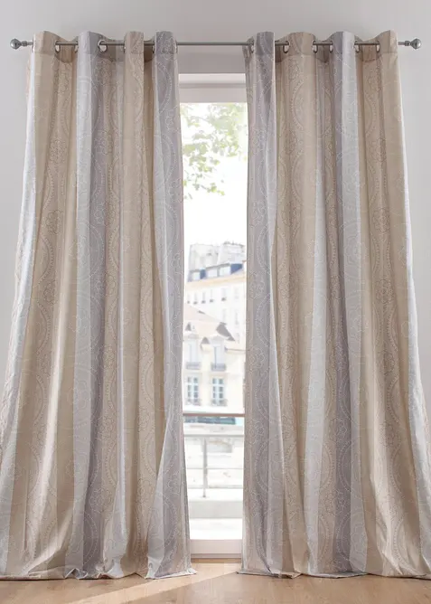 Neprůhledn&yacute; z&aacute;věs s proužky (1 ks) s recyklovan&yacute;m polyesterem, bonprix