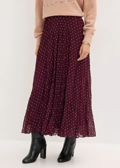 Šifónová sukně se zmačkanou úpravou, bonprix