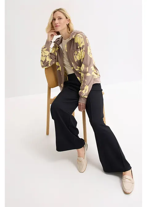 Mikina na zap&iacute;n&aacute;n&iacute;, s bavlnou, bonprix