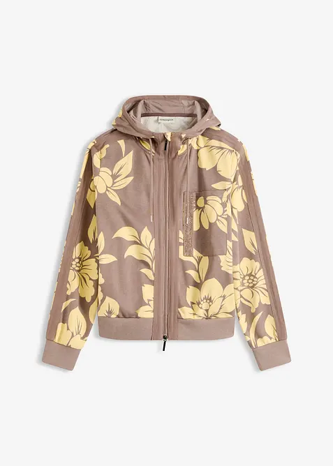 Mikina na zap&iacute;n&aacute;n&iacute;, s bavlnou, bonprix