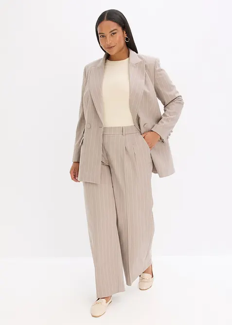 Kalhoty Marlene s vlasov&yacute;m proužkem, bonprix